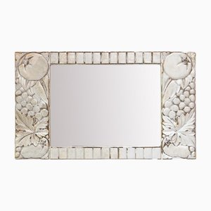 Vintage Art Deco French Silvered Mirror, 1930