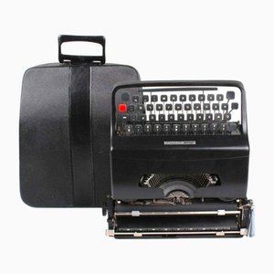 Machine à Écrire Lettera 32 Noire par Marcello Nizzoli pour Olivetti Synthesis, 1963