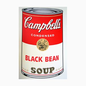 Sunday B. Morning after Andy Warhol, Campbell's Black Bean Soup, Siebdruck