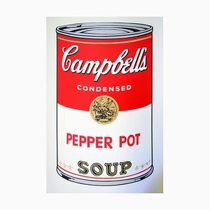 Domingo B. Por la mañana después de Andy Warhol, Campbell's Pepper Pot Soup, Serigrafía