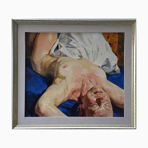 Janusz Szpyt, Upside Down, 2019, óleo sobre lienzo