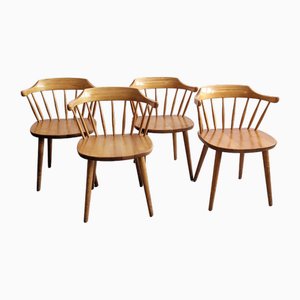 Småland Chairs by Yngve Ekström for Stolab, 1960s, Set of 4