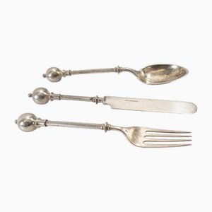 Sterling Flatware Set by George Sharp for Tiffany & Co, Set of 3