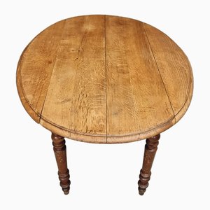Antique Dropleaf Dining Table in Oak, 1890s
