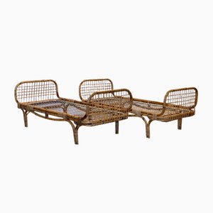 Bamboo Daybeds by Tito Agnoli, 1970, Set of 2