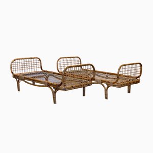 Set of Bamboo Daybeds by Tito Agnoli, 1970
