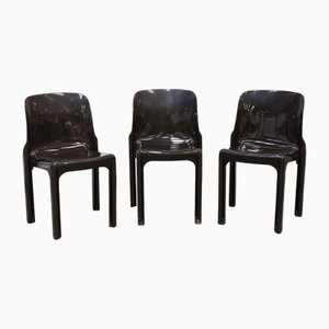 Selene Chairs by Vico Magistretti for Artemide, 1960s, Set of 3