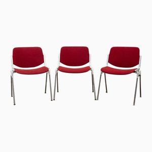 DSC 106 Rainbow Design Chairs by Giancarlo Piretti for Anonima Castelli, 1990s, Set of 3