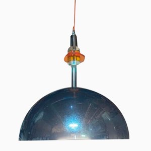 Space Age Chrome Ceiling Lamp, 1960s