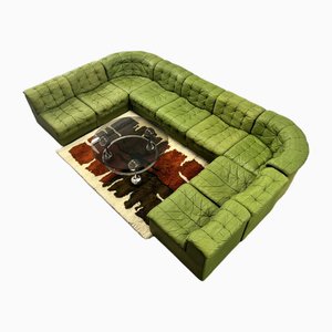 Vintage DS11 Modular Leather Sofa from De Sede, 1960s, Set of 9