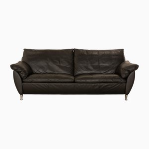 5600 Leather Three-Seater Anthracite Dark Grey Sofa from Rolf Benz