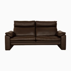 Just Relax JR960 Bari Leather Two-Seater Sofa in Dark Brown from Erpo