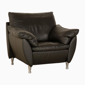 5600 Leather Armchair in Anthracite Dark Grey from Rolf Benz