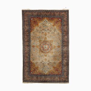 Lahore Cotton Wool Thin Knot Rug, India