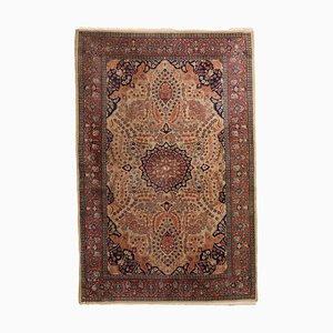 Lahore Cotton Wool Thin Knot Rug, India