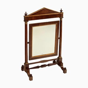 20th Century Empire Small Cheval Mirror in Wood, Italy
