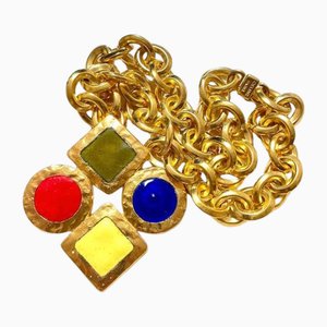Goldene Vintage Halskette von Celine