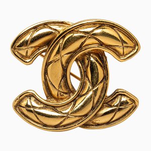 CC Quilted Brooch from Chanel