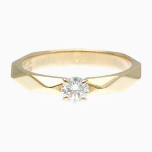 Facette Ring with 1P Diamond in Pink Gold from Boucheron