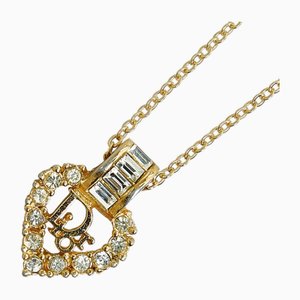 Dior Heart Rhinestone Necklace from Christian Dior