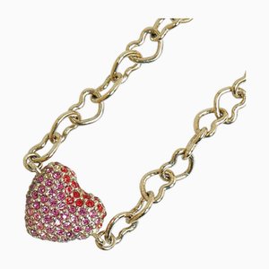 Collana Dior Heart con strass di Christian Dior