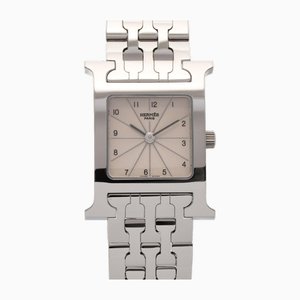 H Watch with Quartz White Dial from Hermes