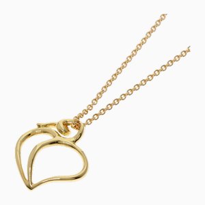 Collar con forma de corazón de manzana en oro amarillo de 18 k de Tiffany & Co.