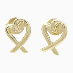 Loving Heart Earrings in Yellow Gold from Tiffany & Co.