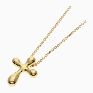Kleine Kreuz Halskette aus Gelbgold von Tiffany & Co.