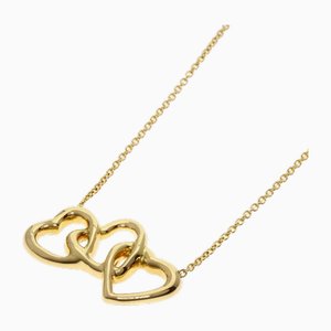 Yellow Gold Triple Heart Necklace from Tiffany & Co.