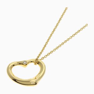 Yellow Gold Heart Diamond Necklace from Tiffany & Co.