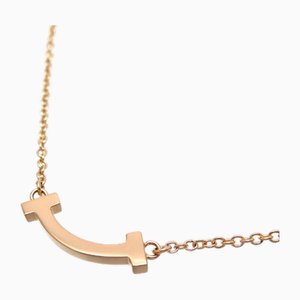 Collar T Smile de oro rosa de Tiffany & Co.