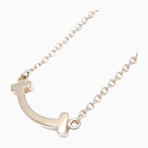Pink Gold T Smile Necklace from Tiffany & Co.