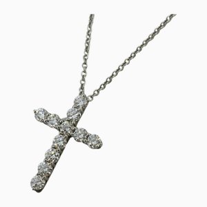 Collana in platino con croce e diamanti di Tiffany & Co.