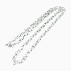 Collar de cadena en T de plata de Tiffany & Co.