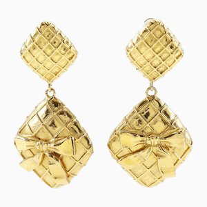 Quilted Earrings from Chanel, Set of 2