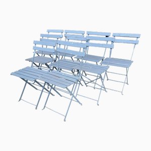 Folding Chairs, Set of 9