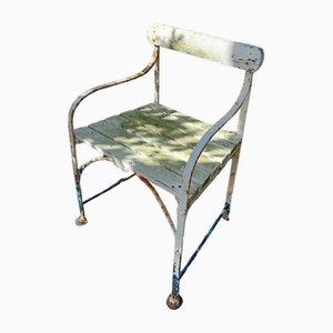 Gartensessel aus Metall & Holz
