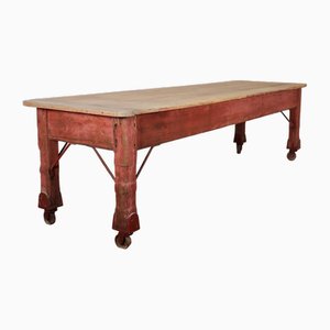 Large Sycamore Topped Preparation Table