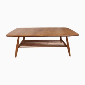 Mid-Century Plank Coffee Table in Elm from Ercol