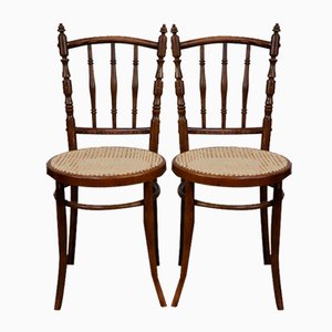 Antique Bistro Chairs from Thonet, Set of 4