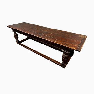 Antique Refectory Table in Oak, 18th Century