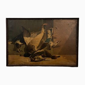 Regreso de Caza con plumas, 1908, óleo sobre lienzo, enmarcado