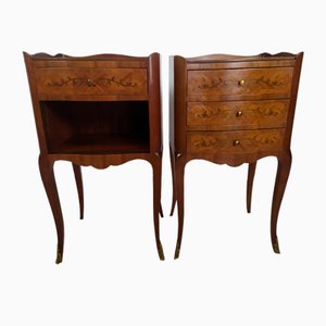 Louis XV Bedside Tables, 1930s, Set of 2