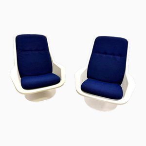 Space Age Swivel Armchairs by Robin & Lucienne Day for Hille, 1970s, Set of 2