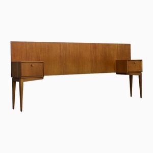 Mid-Century Teak Headboard and Bedside Tables from McIntosh