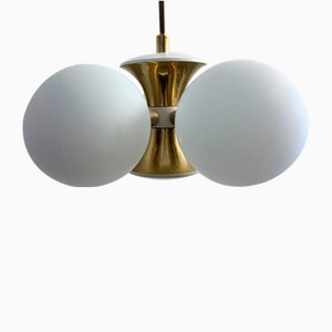 Sputnik Ball Lamp in Brass and Glass, 1960s