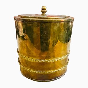 Mid-Century Modern Brass Italian Ice Bucket, 1970s
