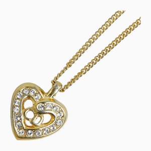 CD Heart Rhinestone Necklace from Christian Dior