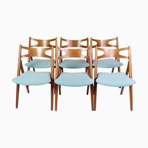 Dining Chairs Model Ch29P in Teak by Hans J. Wegner, 1950s, Set of 6